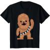 image:imageStar Wars Chewbacca Cutie Cartoon Chewie Graphic TShirt TShirtBlack