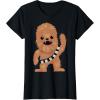 image:imageStar Wars Chewbacca Cutie Cartoon Chewie Graphic TShirt TShirtBlack