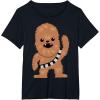 image:imageStar Wars Chewbacca Cutie Cartoon Chewie Graphic TShirt TShirtBlack