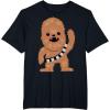 image:imageStar Wars Chewbacca Cutie Cartoon Chewie Graphic TShirt TShirtBlack