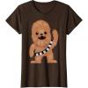image:imageStar Wars Chewbacca Cutie Cartoon Chewie Graphic TShirt TShirtBrown