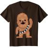 image:imageStar Wars Chewbacca Cutie Cartoon Chewie Graphic TShirt TShirtBrown