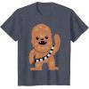 image:imageStar Wars Chewbacca Cutie Cartoon Chewie Graphic TShirt TShirtHeather Blue