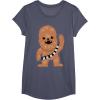 image:imageStar Wars Chewbacca Cutie Cartoon Chewie Graphic TShirt TShirtHeather Blue