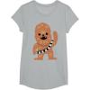 image:imageStar Wars Chewbacca Cutie Cartoon Chewie Graphic TShirt TShirtHeather Grey