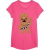 image:imageStar Wars Chewbacca Cutie Cartoon Chewie Graphic TShirt TShirtPink Heather