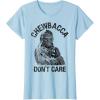 image:imageStar Wars Chewbacca Dont Care Funny Logo TShirtBaby Blue