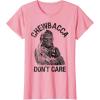 image:imageStar Wars Chewbacca Dont Care Funny Logo TShirtPink