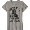 image:imageStar Wars Chewbacca Dont Care Funny Logo TShirtSlate Grey