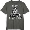 image:imageStar Wars Chewbacca Embrace Messy Hair TShirtAsphalt Grey