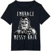 image:imageStar Wars Chewbacca Embrace Messy Hair TShirtBlack