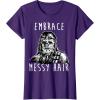 image:imageStar Wars Chewbacca Embrace Messy Hair TShirtPurple