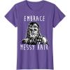 image:imageStar Wars Chewbacca Embrace Messy Hair TShirtPurple Heather