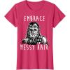 image:imageStar Wars Chewbacca Embrace Messy Hair TShirtRed Heather