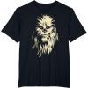 image:imageStar Wars Chewbacca Face Shadow Graphic TShirt TShirtBlack