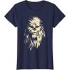 image:imageStar Wars Chewbacca Face Shadow Graphic TShirt TShirtNavy Blue