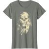 image:imageStar Wars Chewbacca Face Shadow Graphic TShirt TShirtOlive Heather