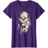 image:imageStar Wars Chewbacca Face Shadow Graphic TShirt TShirtPurple