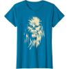 image:imageStar Wars Chewbacca Face Shadow Graphic TShirt TShirtSapphire Blue