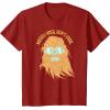 image:imageStar Wars Chewbacca Messy Hair Dont Care TShirtCranberry Red