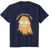image:imageStar Wars Chewbacca Messy Hair Dont Care TShirtNavy Blue