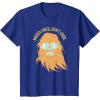 image:imageStar Wars Chewbacca Messy Hair Dont Care TShirtRoyal Blue