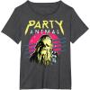 image:imageStar Wars Chewbacca Neon Party Animal TShirtDark Heather Grey