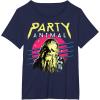 image:imageStar Wars Chewbacca Neon Party Animal TShirtNavy Blue
