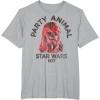 image:imageStar Wars Chewbacca Party Animal red Hue Portrait TShirtHeather Grey