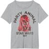 image:imageStar Wars Chewbacca Party Animal red Hue Portrait TShirtHeather Grey