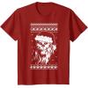 image:imageStar Wars Chewbacca Ugly Christmas Sweater Santa TShirt TShirtCranberry Red