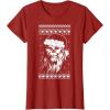 image:imageStar Wars Chewbacca Ugly Christmas Sweater Santa TShirt TShirtCranberry Red