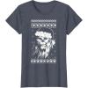 image:imageStar Wars Chewbacca Ugly Christmas Sweater Santa TShirt TShirtHeather Blue