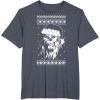 image:imageStar Wars Chewbacca Ugly Christmas Sweater Santa TShirt TShirtHeather Blue