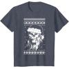 image:imageStar Wars Chewbacca Ugly Christmas Sweater Santa TShirt TShirtHeather Blue
