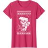 image:imageStar Wars Chewbacca Ugly Christmas Sweater Santa TShirt TShirtRed Heather