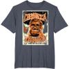 image:imageStar Wars Chewbacca Vintage Concert Back To Kashyyyk Poster TShirtHeather Blue