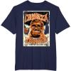image:imageStar Wars Chewbacca Vintage Concert Back To Kashyyyk Poster TShirtNavy Blue