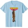 image:imageStar Wars Chewbacca Wookiee 3D Classic Graphic TShirt TShirtBaby Blue