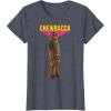image:imageStar Wars Chewbacca Wookiee 3D Classic Graphic TShirt TShirtHeather Blue