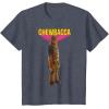 image:imageStar Wars Chewbacca Wookiee 3D Classic Graphic TShirt TShirtHeather Blue