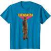 image:imageStar Wars Chewbacca Wookiee 3D Classic Graphic TShirt TShirtSapphire Blue