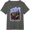 image:imageStar Wars Chewbacca and Han Solo Rebel Friends TShirtAsphalt Grey