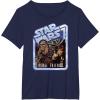 image:imageStar Wars Chewbacca and Han Solo Rebel Friends TShirtNavy Blue