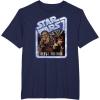 image:imageStar Wars Chewbacca and Han Solo Rebel Friends TShirtNavy Blue
