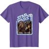 image:imageStar Wars Chewbacca and Han Solo Rebel Friends TShirtPurple Heather