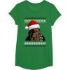 image:imageStar Wars Chewie Santa Hat Ugly Christmas Sweater TShirt TShirtKelly Green