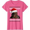 image:imageStar Wars Chewie Santa Hat Ugly Christmas Sweater TShirt TShirtPink Heather