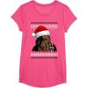 image:imageStar Wars Chewie Santa Hat Ugly Christmas Sweater TShirt TShirtPink Heather