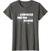 image:imageStar Wars Chewie Were Home Millennium Falcon TShirt TShirtAsphalt Grey